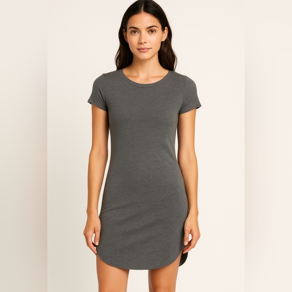 Active USA Dresses & Skirts - Active USA  Gray T-Shirt Dress – Size S – New, No Tags (I10)
